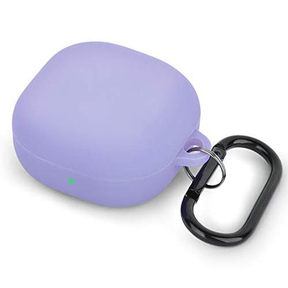 AIRSPO Silicone Case Compatible with Samsung Galaxy Buds 2 Pro/ 2/ Galaxy Buds 2/ Galaxy Buds Pro/Galaxy Buds Live Case (Lilac) - color: Lilac