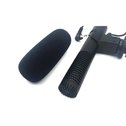 3.5mm Universal Microphone External Stereo Mic for Camcorders Digital Video Camera DSLR Camera Microphone Accessories Professional Stereo Microphone Recording Device External Microphone