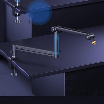 Stable Rotating Boom Arm Holder with Hidden Cable Routing for Home Studio Broadcasting Stable Rotating Boom Arm Holder with Hidden Cable Routing for Home Studio Broadcasting - color: Regular 1style