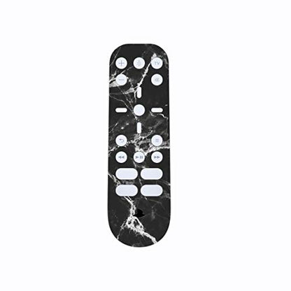 PlayVital Black White Marble Effect Full Set Skin Decal for ps5 Console Disc Edition, Sticker Vinyl Decal for ps5 Controller & Charging Station & Headset & Media Remote - color: Black White Marble