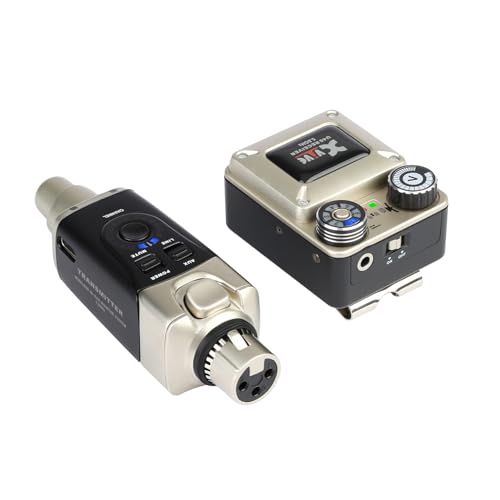 Xvive U45 Wireless in Ear Monitor System 5.8ghz IEM System Transmitter and bodypack Receiver for Studio, Band Rehearsal, Live Performance, Channel Scan Mode - style: U45