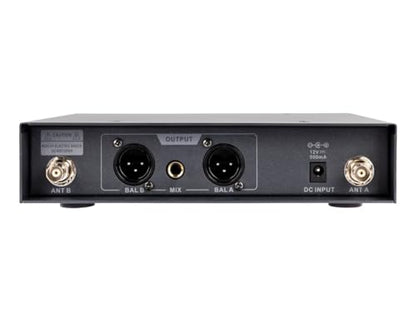 Monoprice UHF Dual Lavalier Wireless Microphones System - 200-Channel, For Church Services, Business Meetings, or Karaoke Singing - Stage Right Series