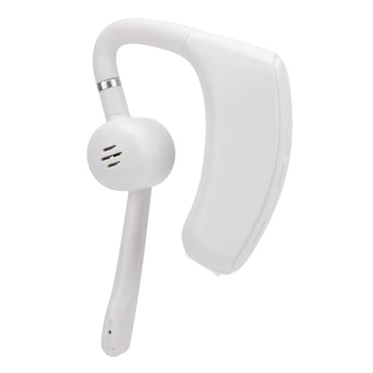 VBESTLIFE Bluetooth Headset, Bluetooth Earpiece, Noise Reduction Single Ear Earphones for Cell Phone, Laptop, Driver Trucker (White) - color: White