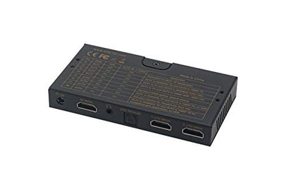 u9 ViewHD UHD1X2SA 1 in 2 Out 1x2 HDMI 2.0 HDCP 2.2 Splitter with 4K to 1080P Down Scaler and Audio Extractor 4K60Hz HDR Dolby Vision 3.5mm / Optical and HDMI Audio Output to HDMI AVR Receiver - color: 1x2 with Audio, size: v2.0 | 4K@60Hz