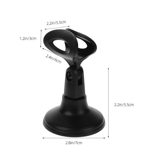 2pcs Adjustable Microphone Stand with Round Base Easy to Use Desktop Mic Stand for Home Studio Office to Use Box