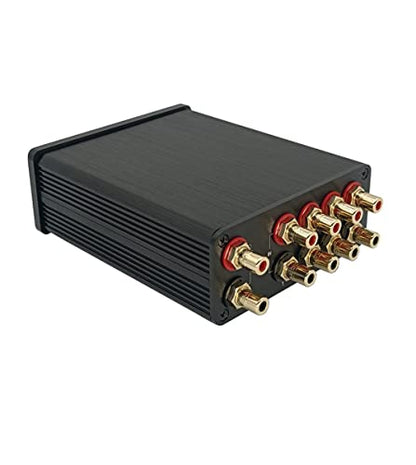 S1 4 Way RCA Audio Switch Stereo Switcher Selector Box | 4 IN 1 OUT you quickly sw between 4 audio sources in, avoiding frequent cable changes，Bi-Direction passive no need power - color: 4-WAY RCA Switch(4 IN 1 OUT)-Upgrade version