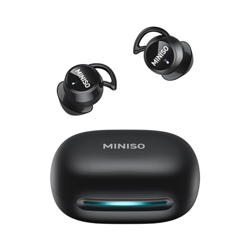 MINISO MS217 Sleep Earbuds, 4-1 Translation Earbuds with 165 Language & 8 Mode, Passive Noise Cancelling for Side Sleepers, Soft and Snug Fit, Stable Wireless Bluetooth 6.0 for Sleep, Work, Learn