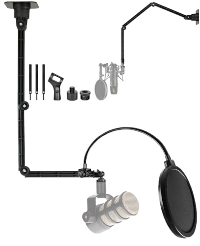 Microphone Ceiling/Wall Mount Holder compatible with Rode Podmic/NT1-5th 4th 3rd/NT Microphones