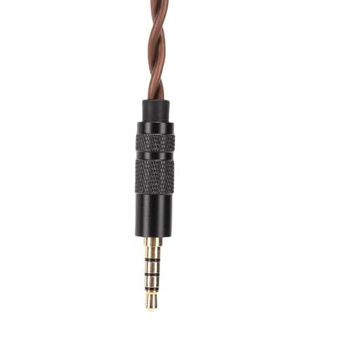 2 Pin 0.78mm IEM Replacement Cable with Mic | OFC Detachable Earbud Wire for ZSN ZST ZS10 ES4 ZSR ED16 ZS5 ZS6 BA10 AS10, 3.5mm Gold Plated Plug