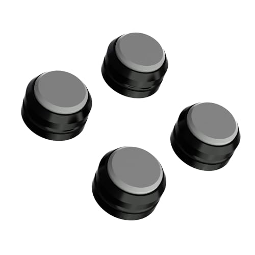 Preffair Audio Speaker Aluminum/Silicone Isolation Feet Turntable Damper Vibration Stopper Stand Absorption Shock Pad for Amplifier Preamp DAC Devices 4Pcs (Gray, 1.73"x1.18") - color: Gray