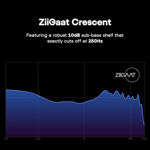 Linsoul ZiiGaat Crescent in Ear Monitor, Premium 2DD+2BA Hybrid IEM Earphone, Isobaric Bass + LC02 in Ear Monitor Case, Portable Earbud Hard Case, Waterproof Earphone Storage Box