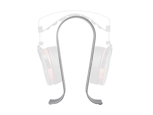 Monoprice Headphone Stand - Silver, Full Aluminum Construction, Solid and Stable, Fits Most Headphones - color: Silver