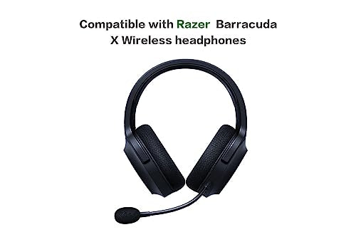 Replacement Game Mic for Razer Barracuda X Headset on PS4 PS5 Xbox One PC, 3.5mm Detachable Boom Microphone