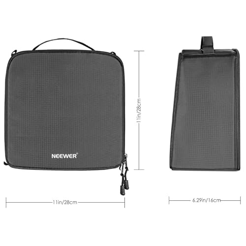 Neewer® Flexible Partition Camera Padded Bag Insert Protection Handbag for SLR DSLR Mirrorless Cameras and Lenses,Flash Light,Radio Trigger,Battery and Charger,Cables and Other Camera Accessories | For SLR, DSLR, Mirrorless Camera, Lens, Flash Light, Radi