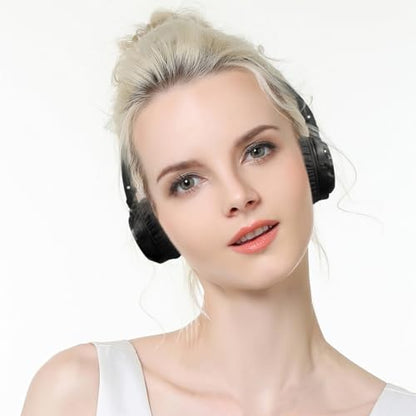 SoundMAGIC P23BT Portable On Ear Bluetooth Headphones CVC Noise Canceling Microphone HiFi Sound Stable Wireless Signal Connection Long Playtime with Detachable Cable for Game Black