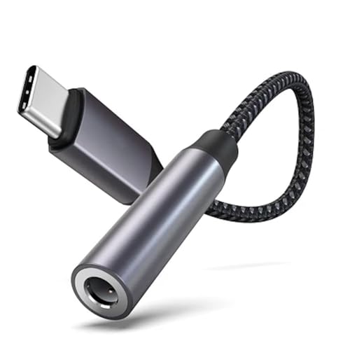 3.5mm 1/8 8th Inch Aux to USB C USBC Audio Headphone Jack Adapter Converter | USBC to Female AUX 1/8 3.5mm Audio Headphone Jack Dongle Converter Adapter for iPhone 17 16 15 Mac Samsung Pixel Moto Laptop