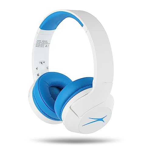 Altec Lansing - Kids Bluetooth Headphones, Wireless Over Ear - color: Whiteout Wave Blue