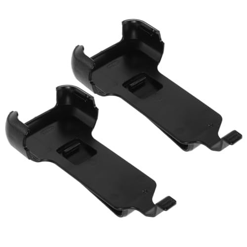 Abaodam 2Pcs Interphone Belt Clip Replacement ABS Black Back Clips