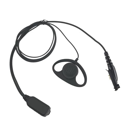 D-Shaped Earpiece with Mic Surveillance Headset Compatible for Motorola Retevis RT29 RT48 RT47 RB23 RB46 RT87 NR30 EX500 GP328Plus Ailunce HD1 HD2 HA1G Radio