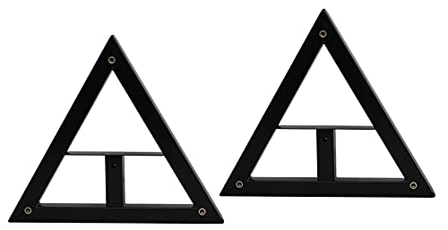 Rockville RVSM1 Black Pair Adjustable Height Studio Monitor Speaker Stands | 33"-45" Height Range, 80 lb Capacity, EVA Isolation Pads, Steel Construction, Security Pin Lock