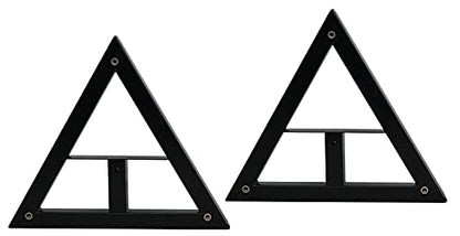 Rockville RVSM1 Black Pair Adjustable Height Studio Monitor Speaker Stands | 33"-45" Height Range, 80 lb Capacity, EVA Isolation Pads, Steel Construction, Security Pin Lock