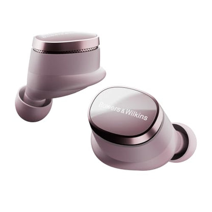 Bowers & Wilkins Pi8 True Wireless Noise Cancelling Earbuds with Bluetooth aptX, 24-bit Wireless Connection, Audio rebroadcast and 6 Built-in Microphones - Pale Mauve - color: Pale Mauve