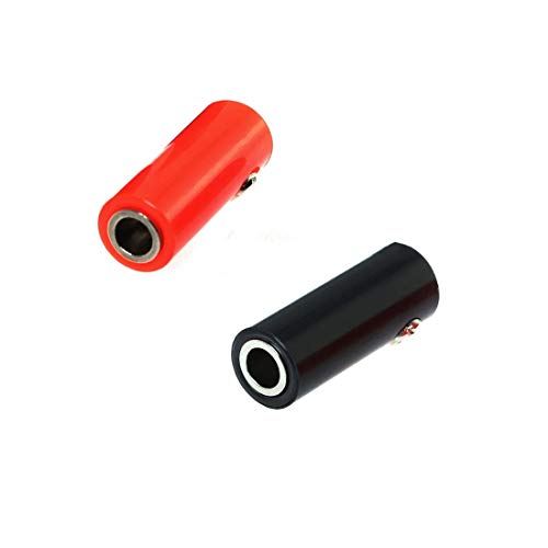 Banana Jack Connector 10PCS 4mm Banana Female Socket Speaker Cable Connector Adapter Black Red
