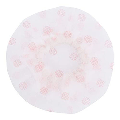 120 Pcs Microphone Caps Disposable | Non - Woven Particle & Saliva Guard Replacement Covers for Handheld Microphones/Home/Studio | 7x7.6cm (red dot white) - color: red dot white