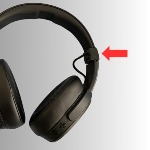 Replacement Hinges for Skullcandy Crusher Wireless Over-Ear Headphones (2 Sides Black), Emalpe24 - color: 2 sides black