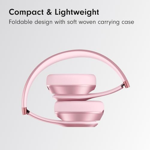 Beats Solo 4 with AppleCare+ for Headphones (2 Years) - Metallic Pink - color: Metallic Pink, style: With AppleCare+