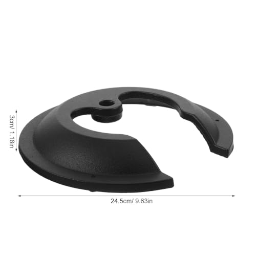 Mic Stand Base: 9.65 Inch Heavy Duty Metal Table Desktop Mic Mount - Cow Horn Shape Microphone Desk/Floor Stand Base for Home Studio Recording - size: 24.50X24.50X3.00CM