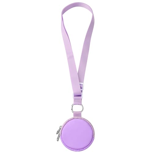 CaSZLUTION Carrying Case Compatible with GO Plus + 2023 | Portable Protective Case with Key Ring & Neck Strap, Nylon Storage Pouch, for GO Plus Plus, Light Purple - color: Light Purple