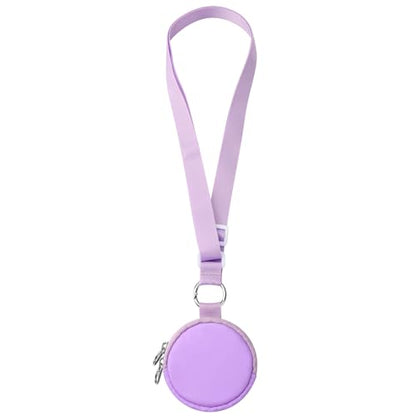 CaSZLUTION Carrying Case Compatible with GO Plus + 2023 | Portable Protective Case with Key Ring & Neck Strap, Nylon Storage Pouch, for GO Plus Plus, Light Purple - color: Light Purple