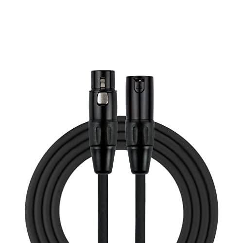 Kirlin Cable MPC-270-25/BK - 25 feet - XLR Male to XLR Female Microphone Cable Black PVC Jacket - size: 25 feet