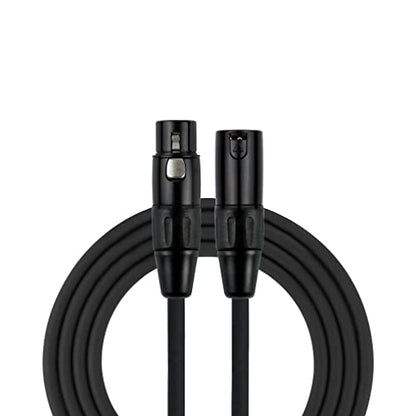 Kirlin Cable MPC-270-25/BK - 25 feet - XLR Male to XLR Female Microphone Cable Black PVC Jacket - size: 25 feet