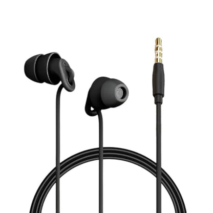 Sleep Earbuds Noise Cancelling in-Ear Sleep Earphones, Soft Wired Earbuds with Mic Volume Control for Small Ear Canal Sleeping Insomnia Side Sleeper Compatible with iPhone Samsung Huawei