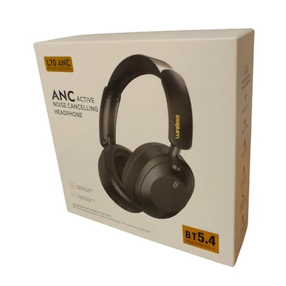 Wireless Noise Cancelling Headphones with 80H Battery, Bluetooth 5.4 Over Ear Headphones for Travel, Work & Calls, Deep Bass, Comfortable Fit