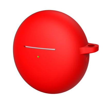 Durability Silicone Protective Cover for Wireless Earbuds with AntiScratch Design with Carrying Hook - color: Red