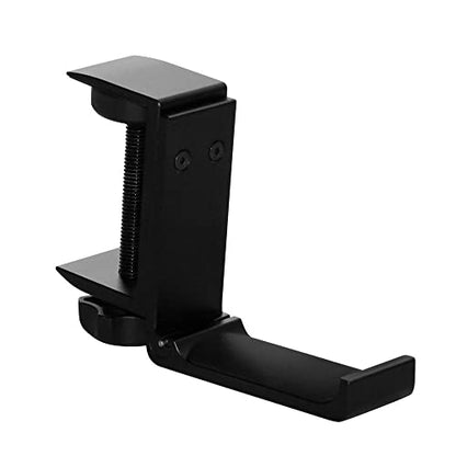 H-Clip Foldable Universal Headphone Hanger - Adjustable Clamp Hook Mount, Under-Desk Holder for Gaming & Audio Headsets, Space-Efficient Design, Durable Metal Construction