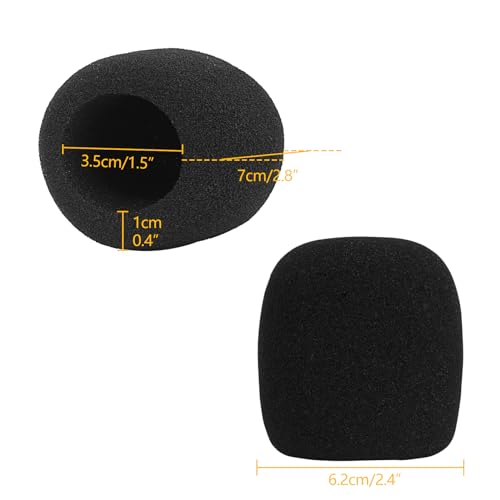 Musiin Microphone Foam Windscreen compatible with BONAOK Q36,Q37,Q78,D10 | wireless microphone cover