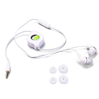Retractable Earphones Headphones Hands-Free Compatible with Samsung Galaxy A15 5G/ A14 5G/ A13 5G, Headset 3.5mm w Mic Earbuds Earpieces Microphone