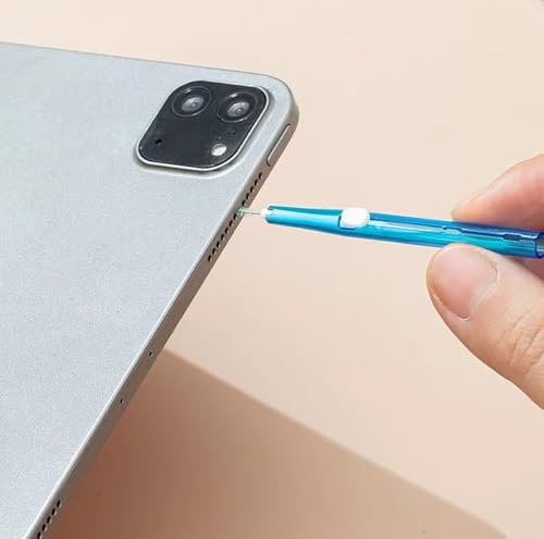 5pcs Cell Phone Cleaning Kit Dual Side Multifunction Tools Anti-Clogging Nylon Brushes & Hook Cleaner for iPhone 17 Pro Max Charging Port, Phone Speaker Mini Cleaning Kits