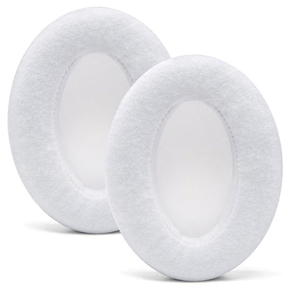 WC PadZ Velour - Earpads for Audio Technica, HyperX, Arctis & More | Made by Wicked Cushions | Extra Thick | Also fits Logitech G Pro X & 50+ Additional Models | White - color: White