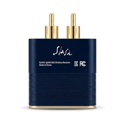SLASH 5 LDAC Bluetooth to RCA Audio Receiver | Hi-Fi Wireless DAC with aptX Adaptive, HD, AAC, stereo 3.5 Aux & Headphone Amp