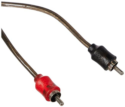 Stinger SI121.5 1.5Ft 1000 Series 2-Channel Audiophile Grade RCA Stereo Interconnect Cable | Audiophile grade short amp patch cord, links head unit preamp outputs to amplifier inputs, low noise car audio signal run