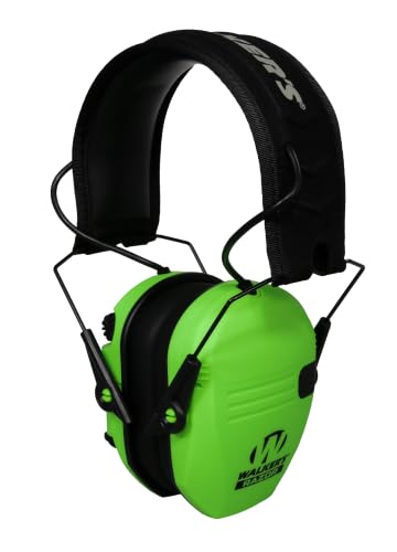 Walker's Razor Slim Electronic Muff - color: Hi Viz Green, size: One Size
