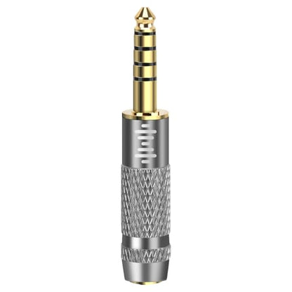 GEEKRIA 4.4mm Male to 3.5mm Female Balanced Headphones Adapter, Compatible with 3.5mm 4-Pole Balanced Cables and 4.4mm Balanced Audio Devices, Aluminum Alloy, Gold Plated - size: 5 centimeters