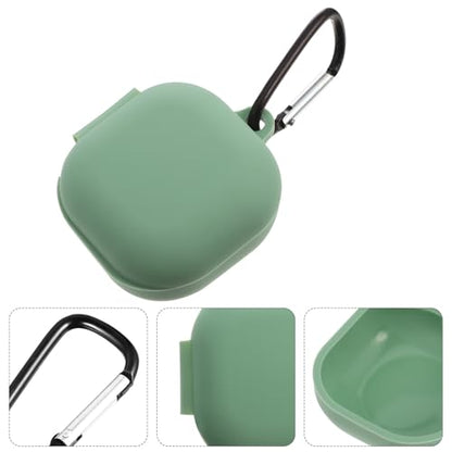 Protective Earphone Case for Earbuds Matcha Green Silicone Cover with Charging Moisture and Scratch Resistant Headphone Case for Earphones