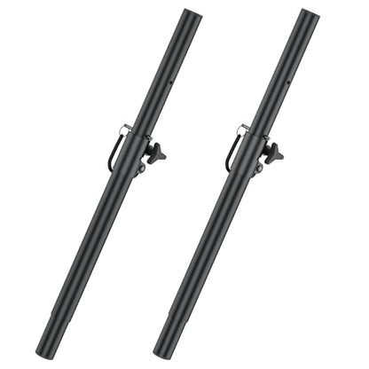 Rimous Heavy-Duty Speaker Pole for Subwoofer with Height Adjustable Subwoofer Pole Mounts Fits M20 Threaded Mount and 35mm Mount Speaker Extender with M20 to 35mm Adapter Load Capacity 121LBS, 2 Pack - style: 2 Pack