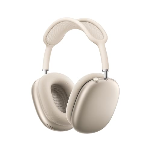 Apple AirPods Max 2 Wireless Over-Ear Headphones, Active Noise Cancellation, Adaptive Audio, Personalized Spatial Audio, Live Translation, Bluetooth Headphones – Starlight with AppleCare+ (2 years) - color: Starlight